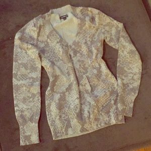 Cream and Gold Express Sweater
